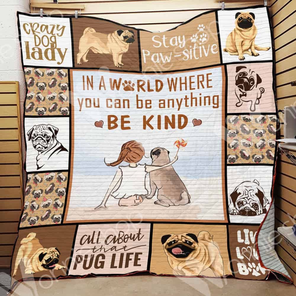 Pug Dog Quilt Blanket DHC0102453TD