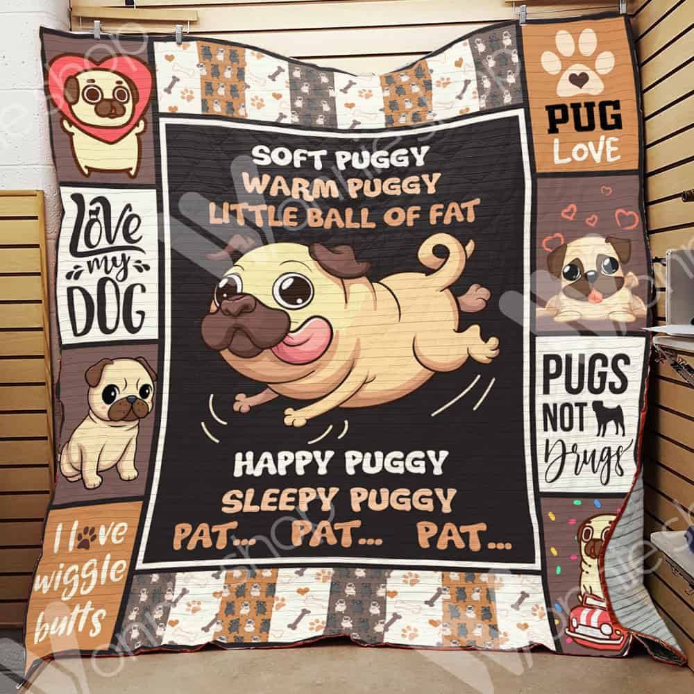Pug Dog Quilt Blanket DHC0102923TD