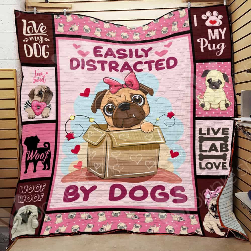 Pug Dog Quilt Blanket DHC0602564TD