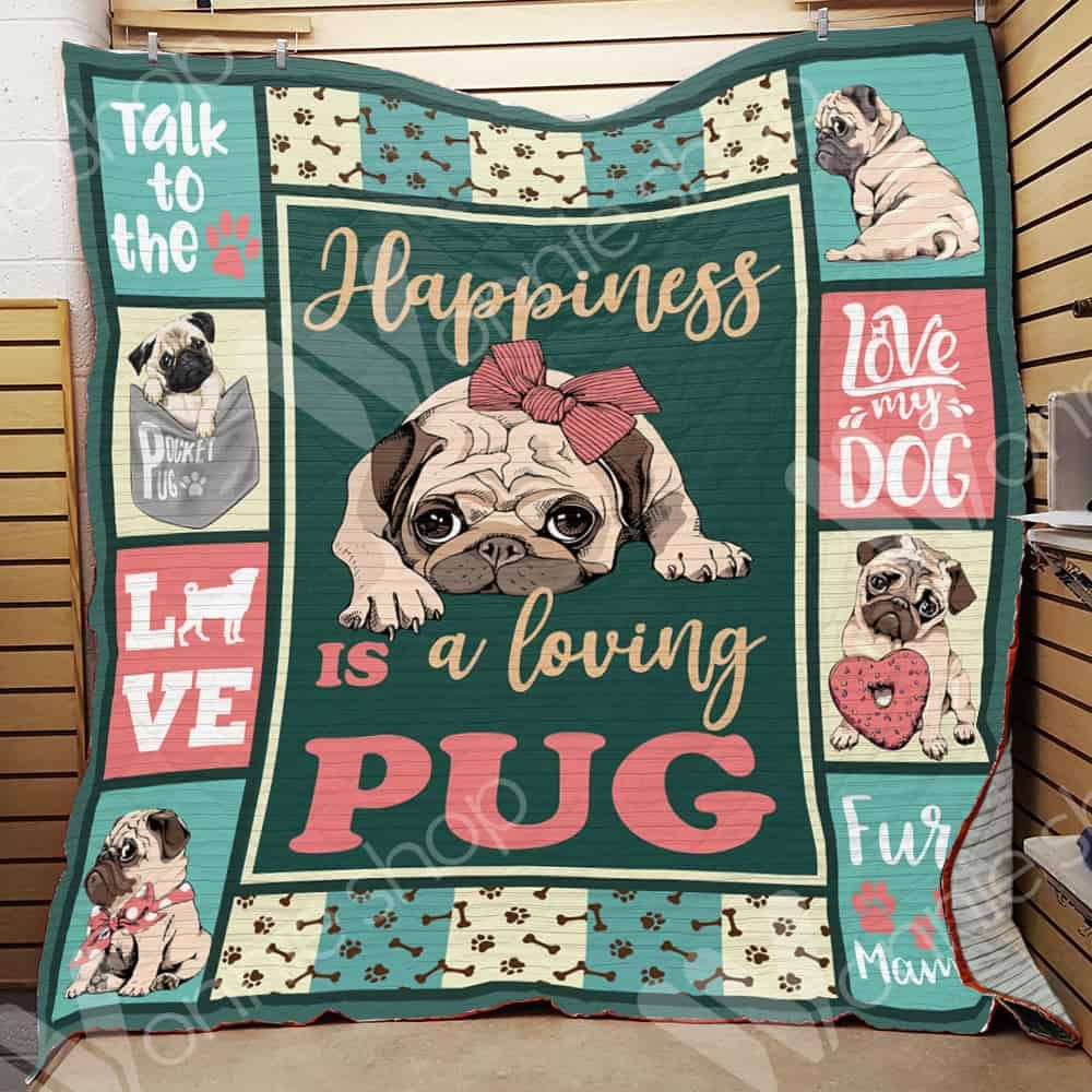 Pug Dog Quilt Blanket DHC0602650TD
