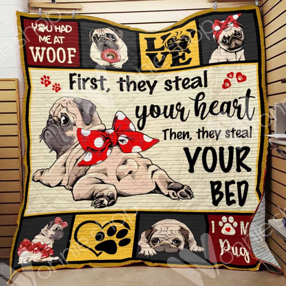 Pug Dog Quilt Blanket DHC0602689TD