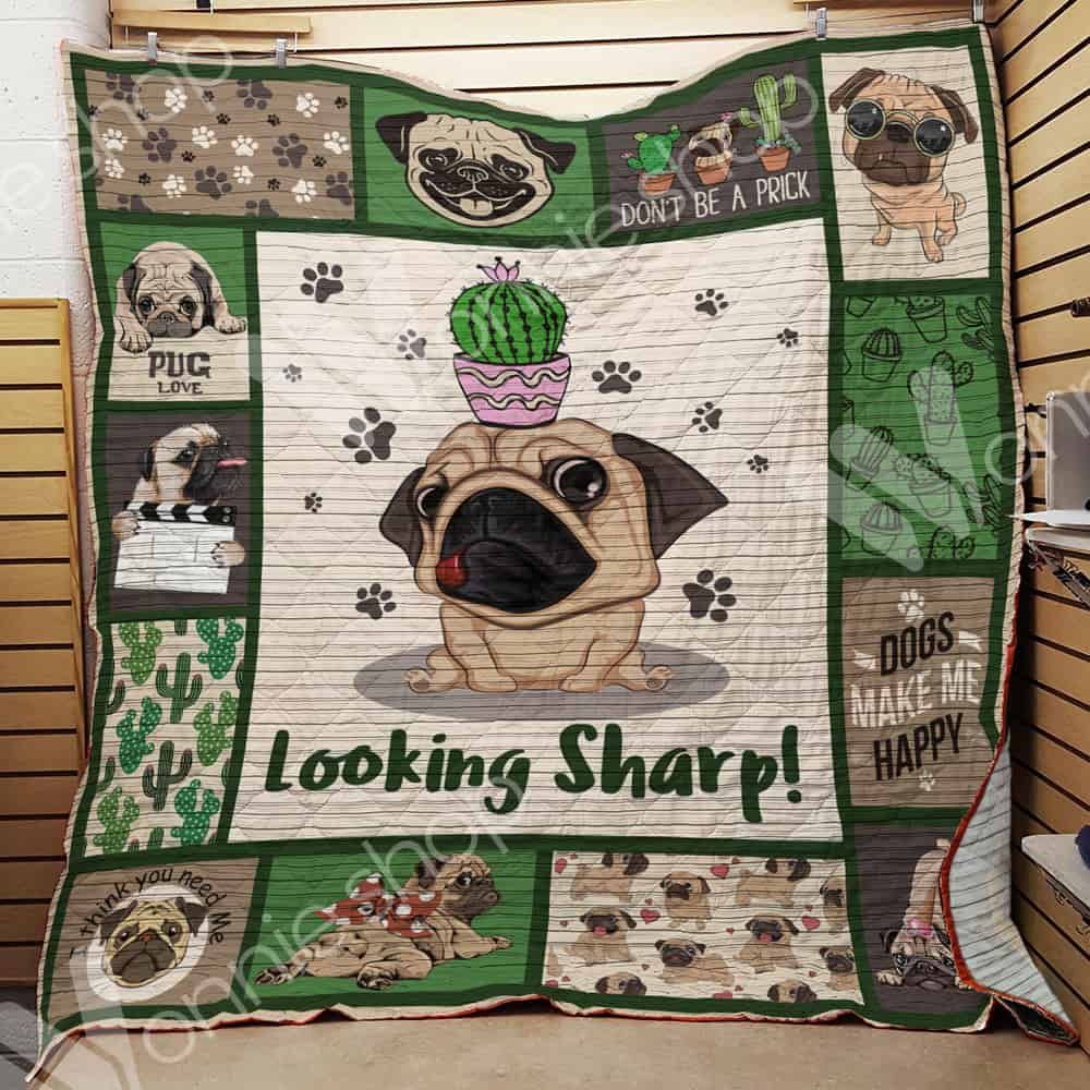 Pug Dog Quilt Blanket DHC1002559TD