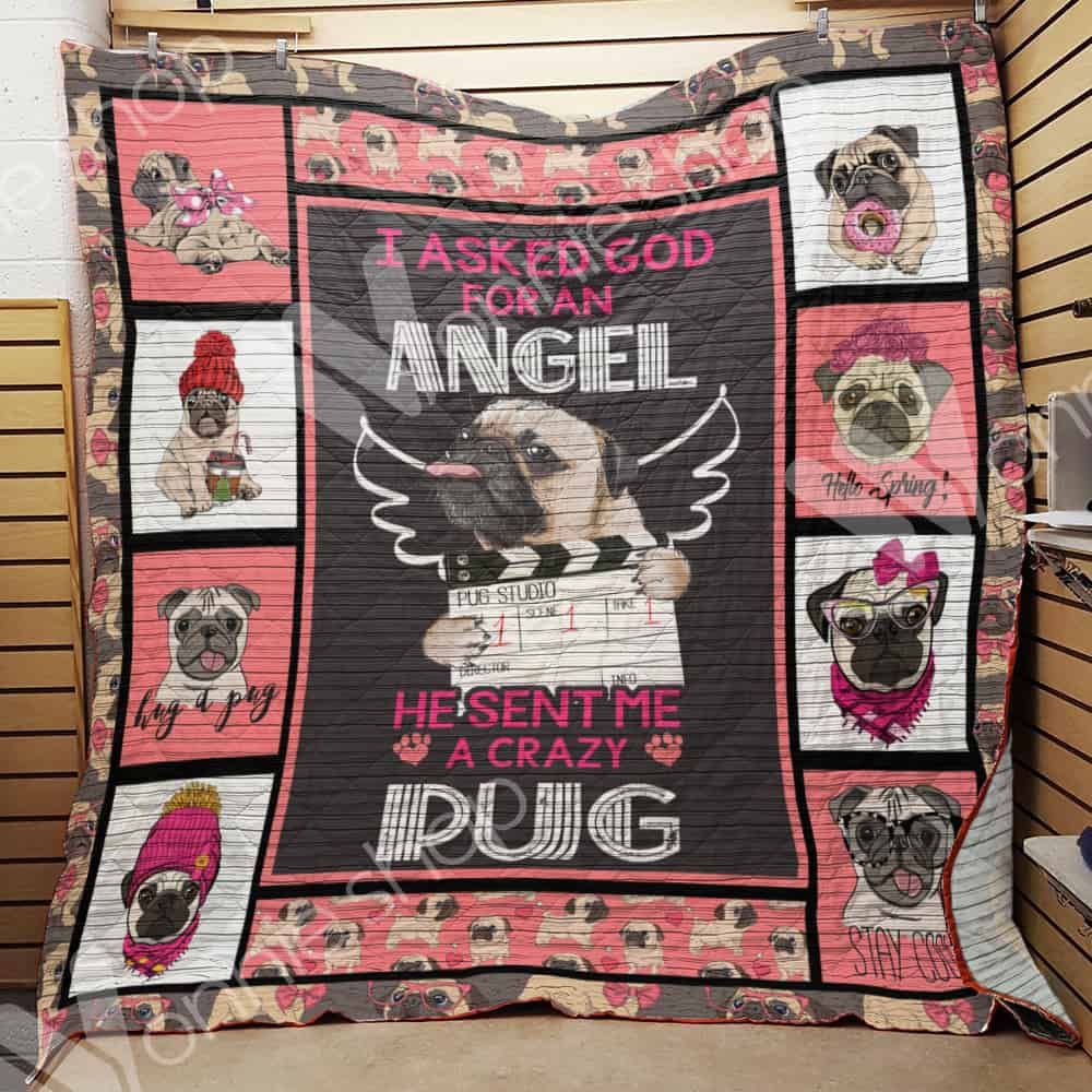 Pug Dog Quilt Blanket DHC1002566TD