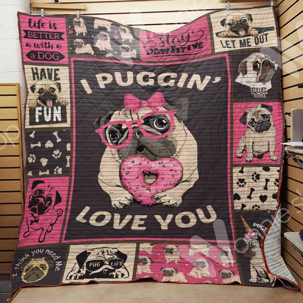 Pug Dog Quilt Blanket DHC1002577TD