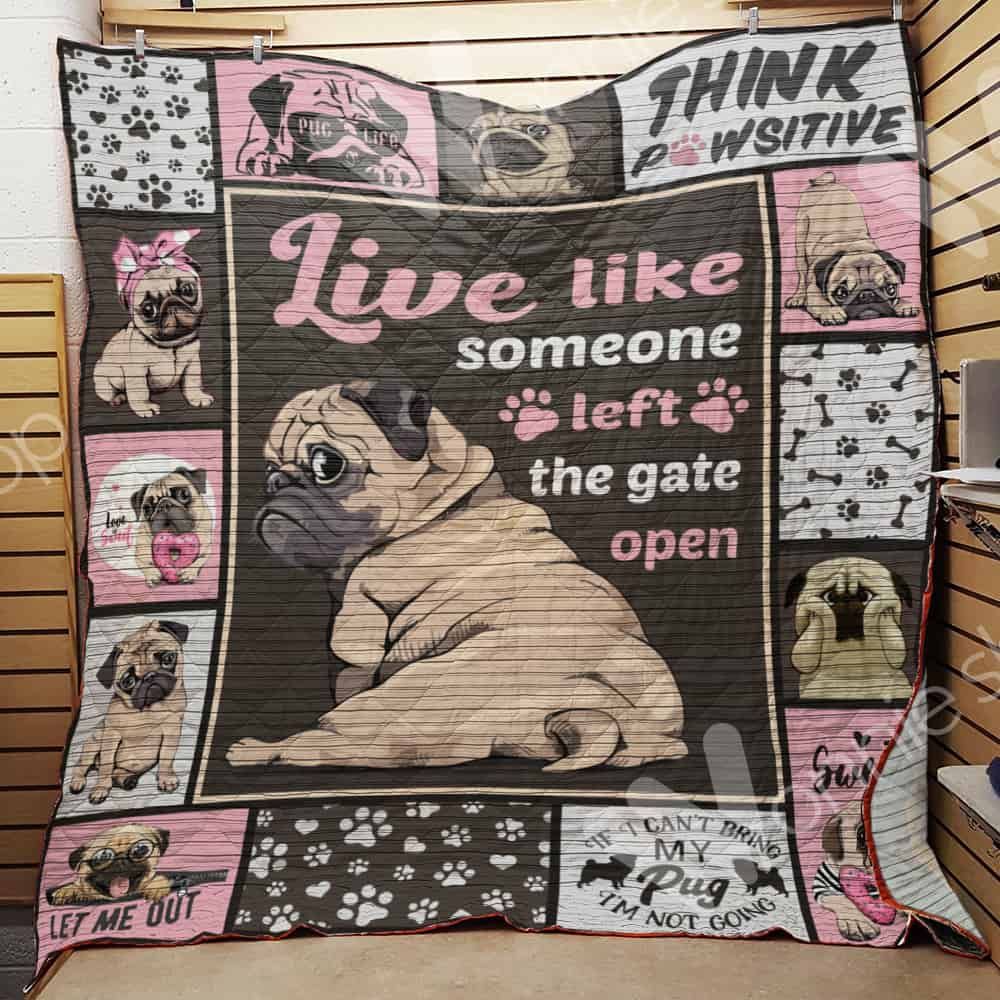 Pug Dog Quilt Blanket DHC1002587TD
