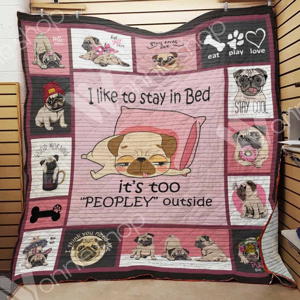 Pug Dog Quilt Blanket DHC1002592TD