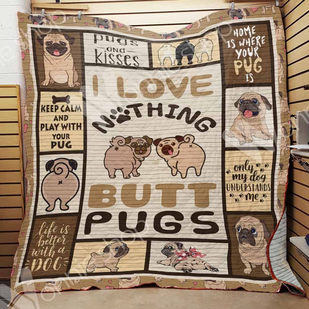 Pug Dog Quilt Blanket DHC1002593TD