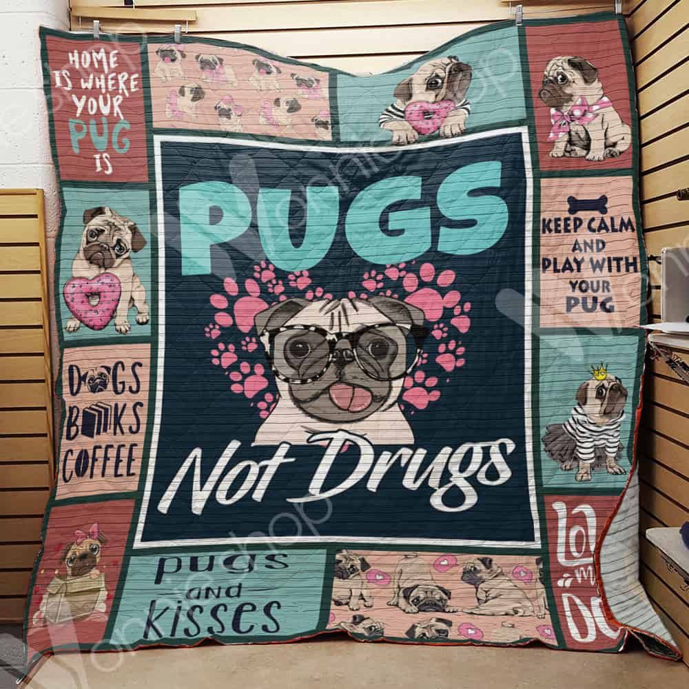 Pug Dog Quilt Blanket DHC1002599TD