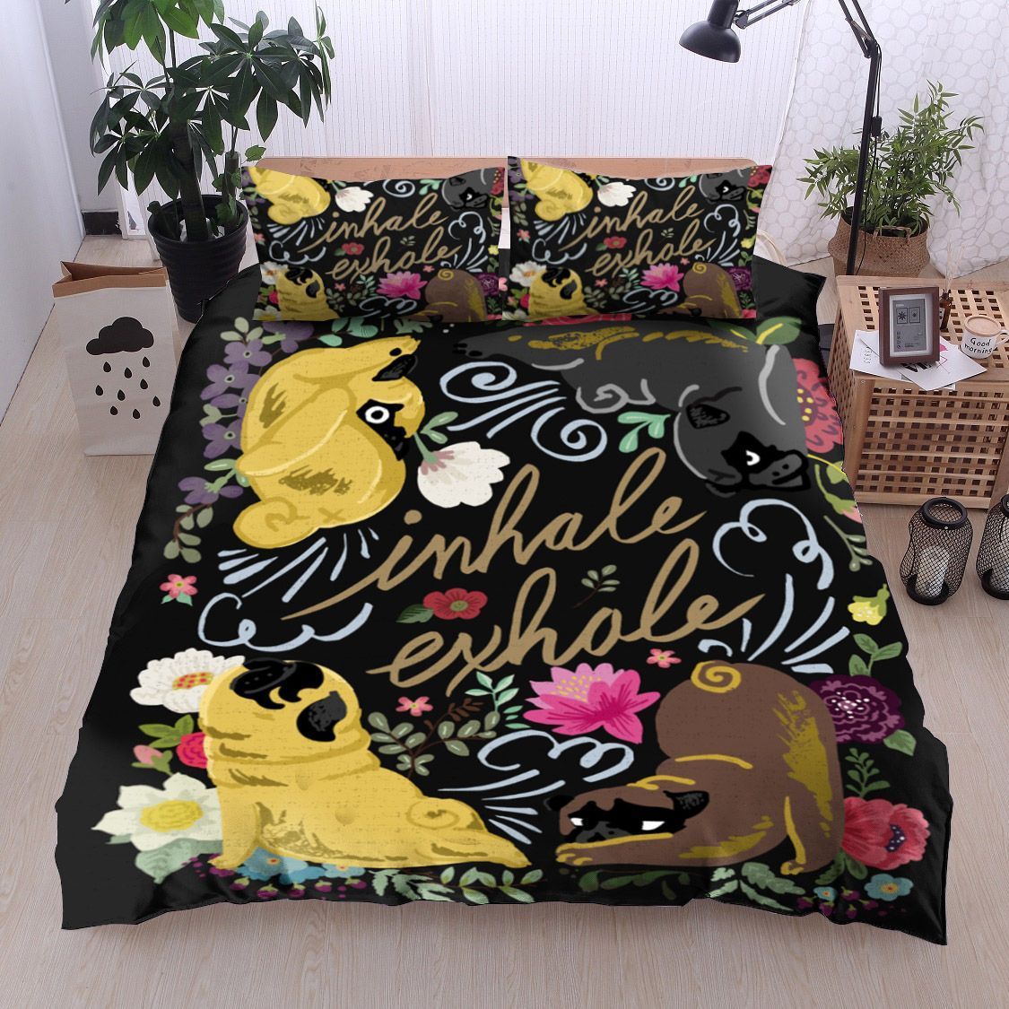 Pug dog Bedding Set