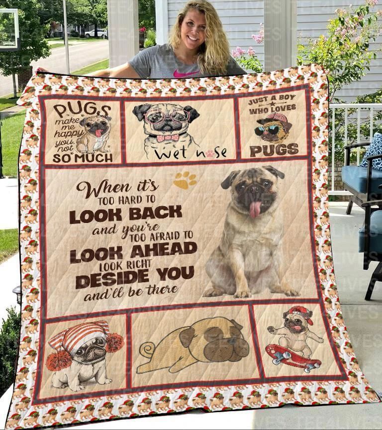 Pug Dogs Sherpa Fleece Blanket