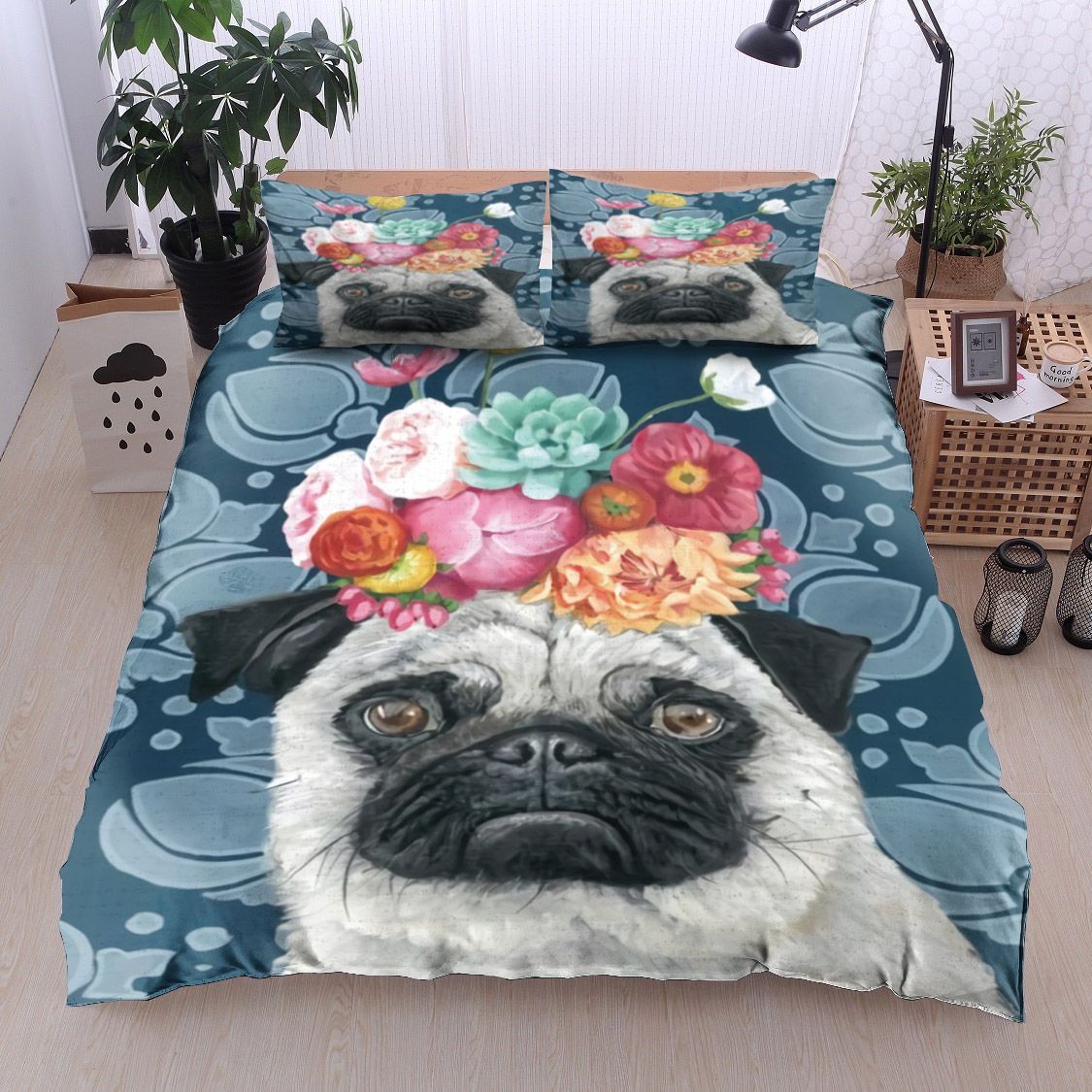 Pug Bedding Set