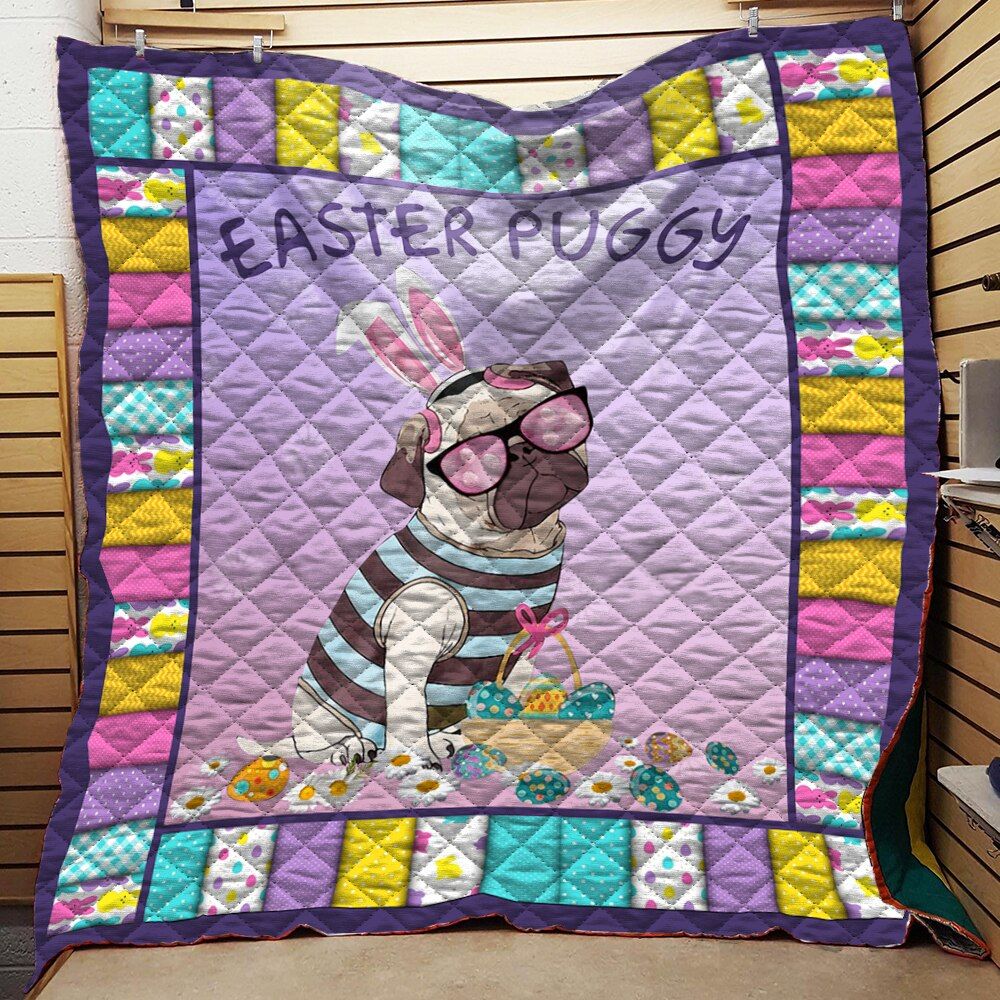 Pug Easter Puggy Quilt Blanket DHC020120697TD