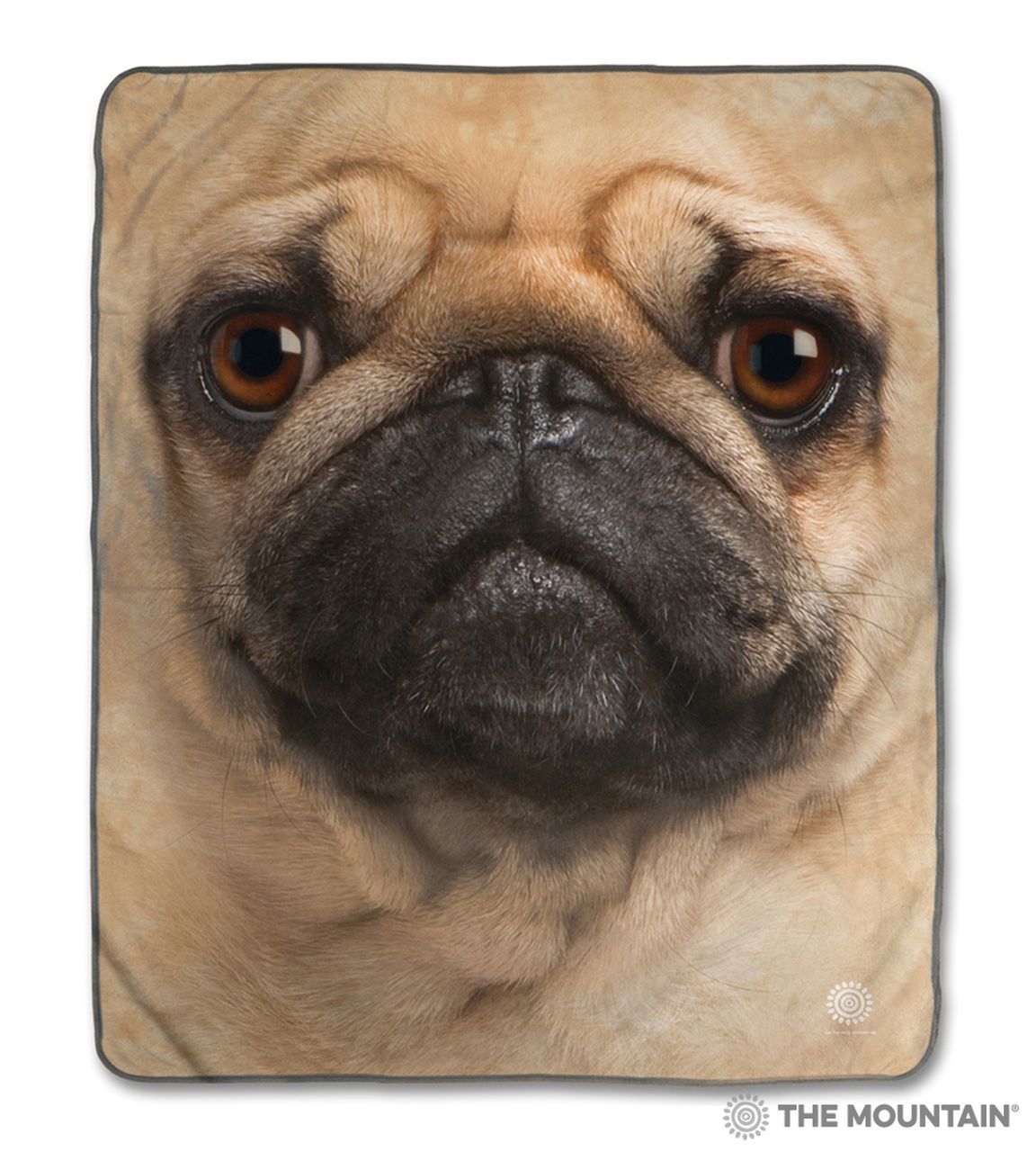 Pug Face Sherpa Fleece Blanket