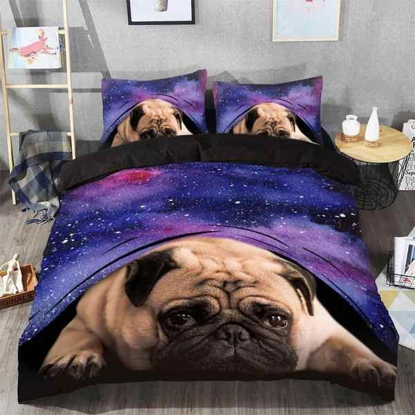 Pug Galaxy Bedding Set