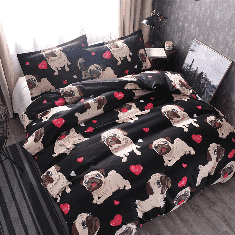 Pug Give Me Love Bedding Set
