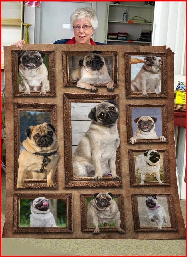 Pug Hello It Me Pug Quilt Blanket DHC31121802TD