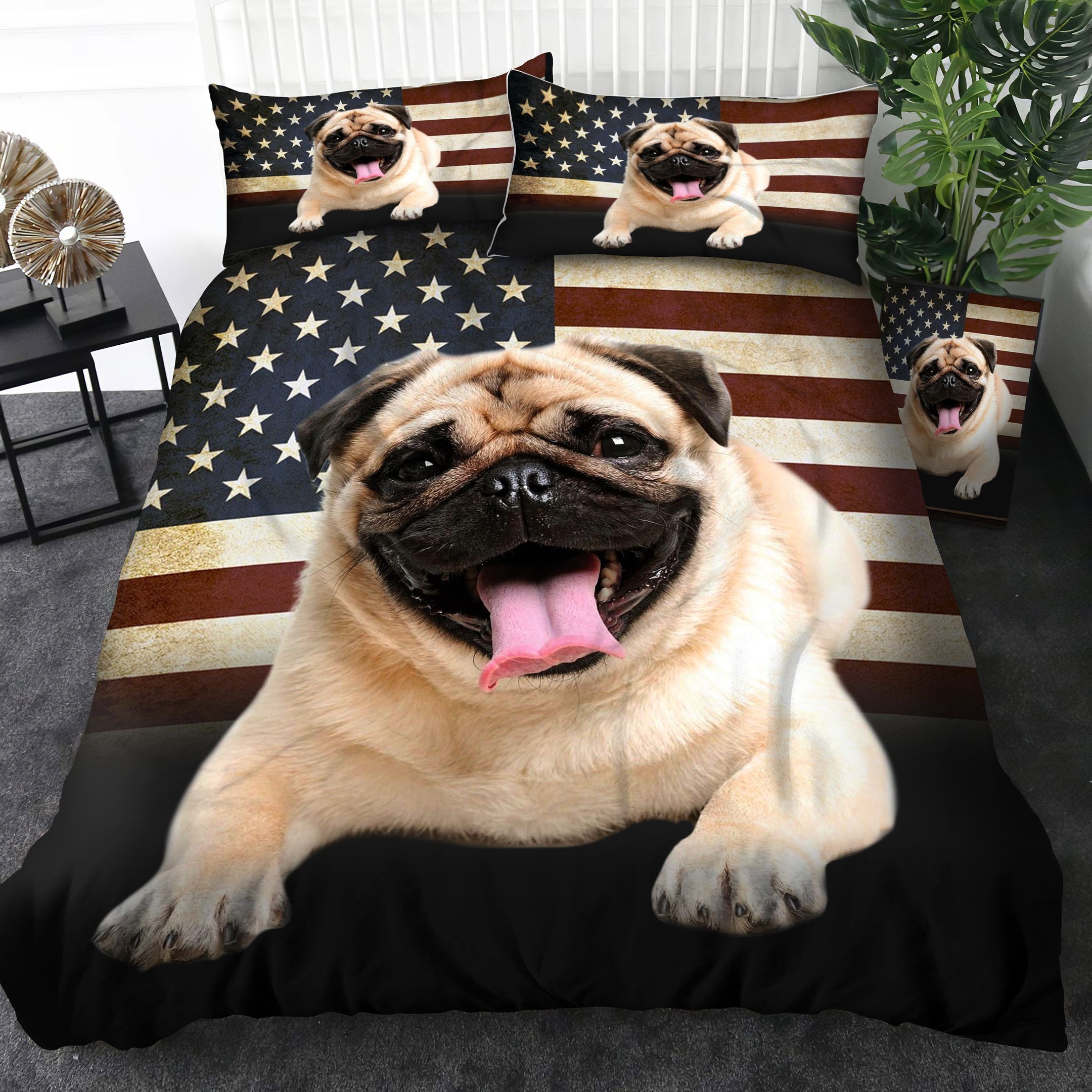 Pug  Bedding Set