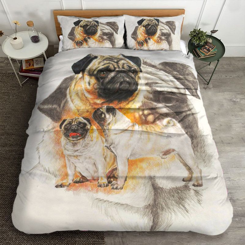 Pug Bedding Set