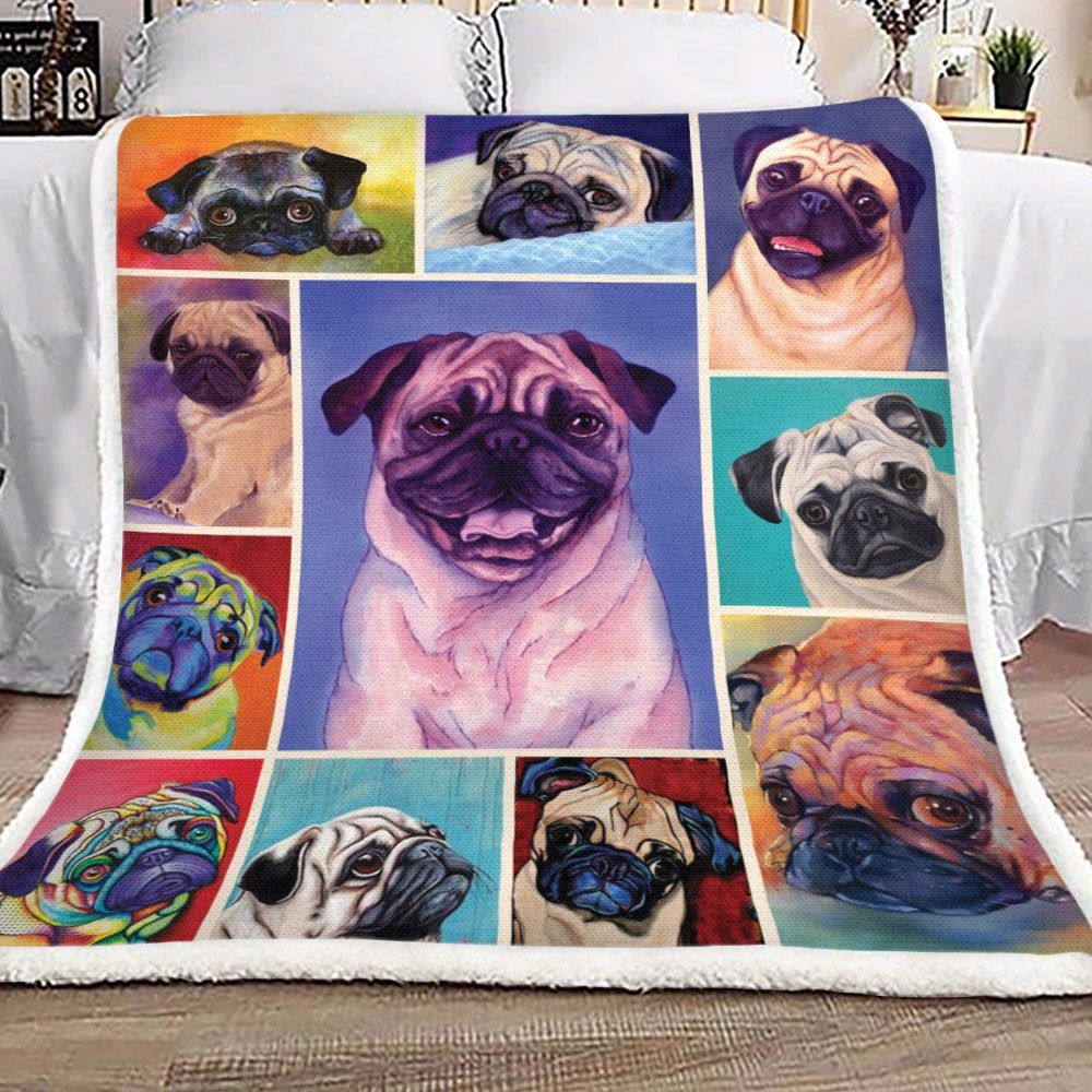 Pug Sherpa Fleece