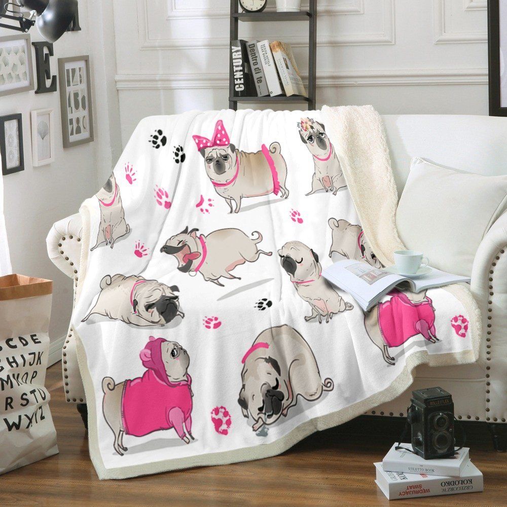 Pug Sherpa Fleece