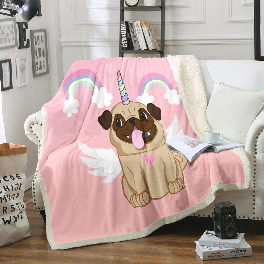 Pug Sherpa Fleece