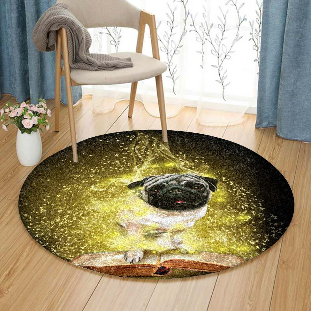 Pug Round Carpet