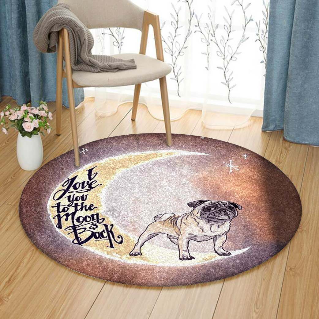 Pug Round Carpet