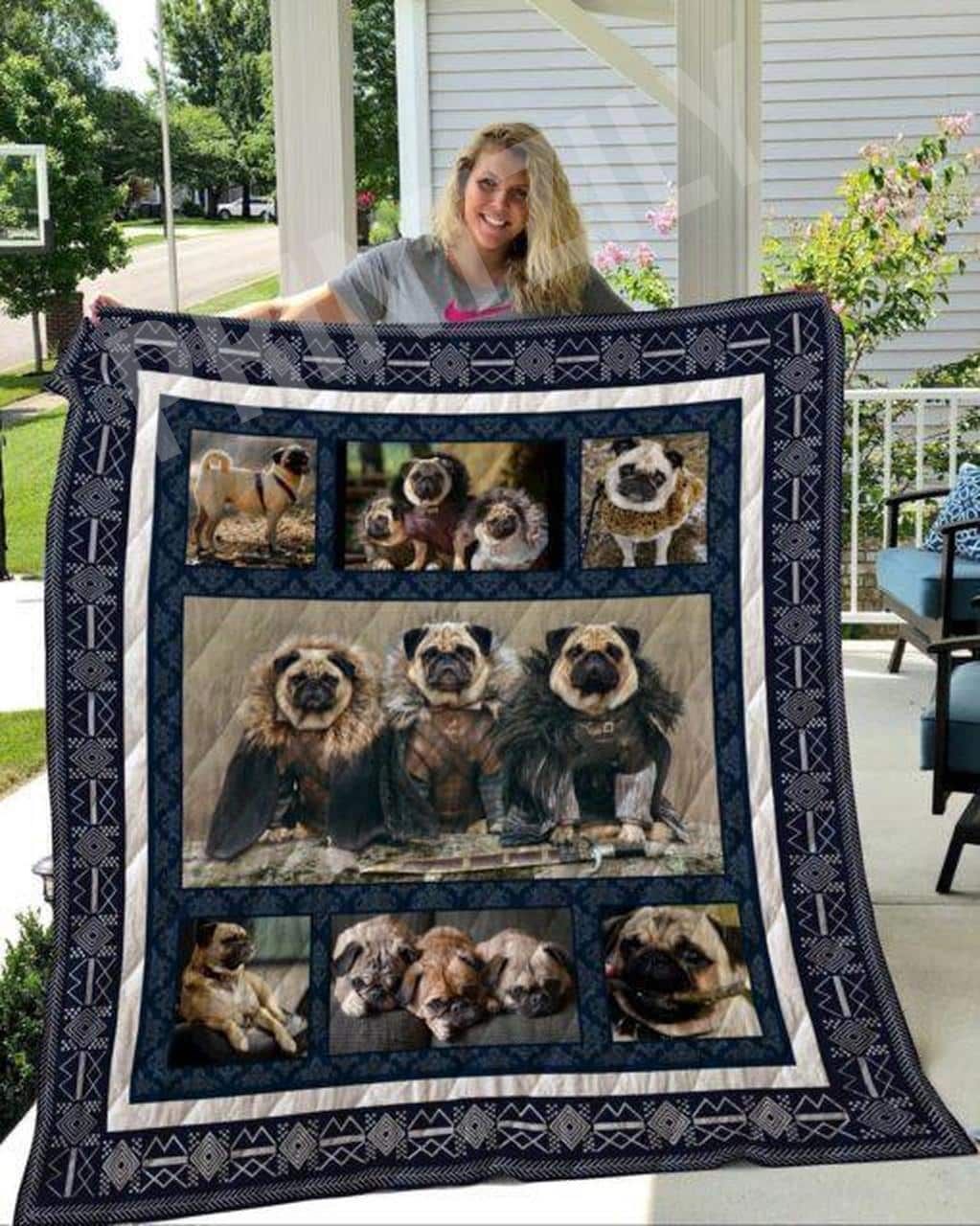 Pug How We Do Quilt Blanket DHC0201201005TD