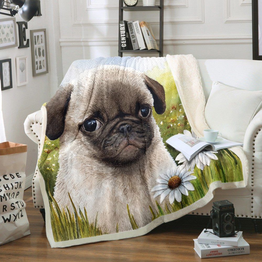 Pug Sherpa Fleece