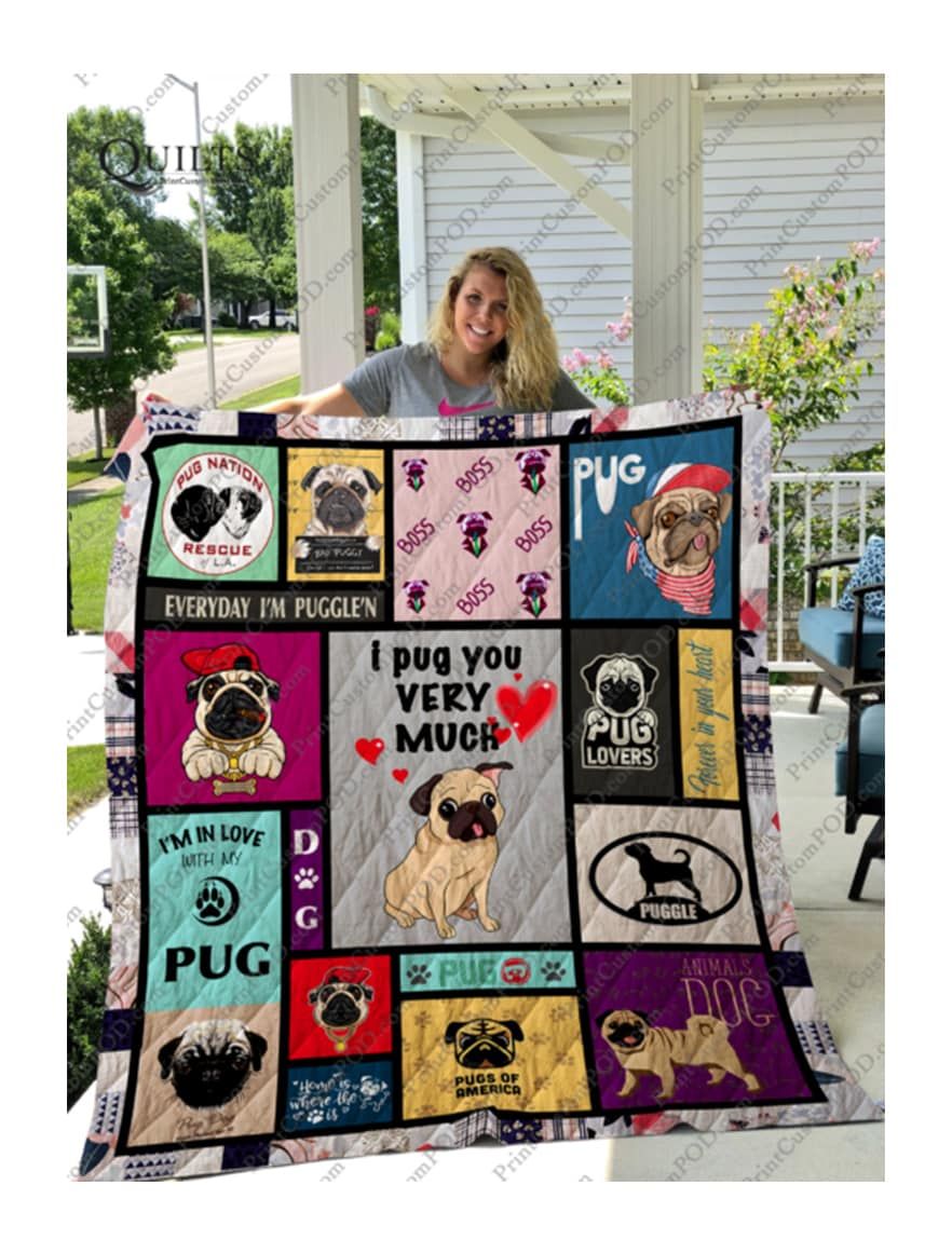 Pug I Pug You Quilt Blanket DHC0201201375TD