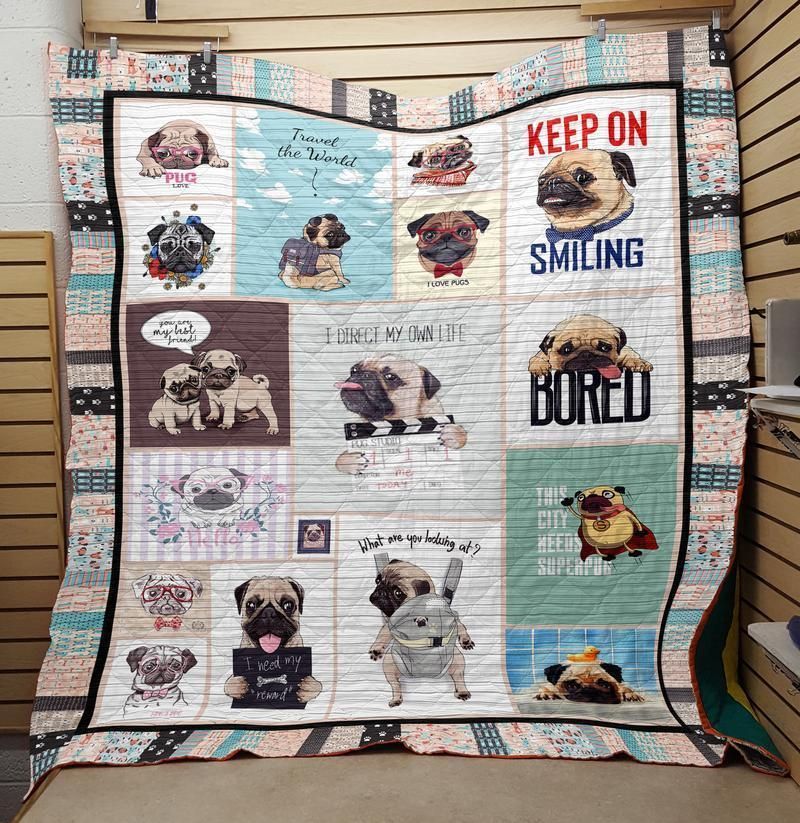 Pug Keep On Smiling Quilt Blanket DHC0201201376TD