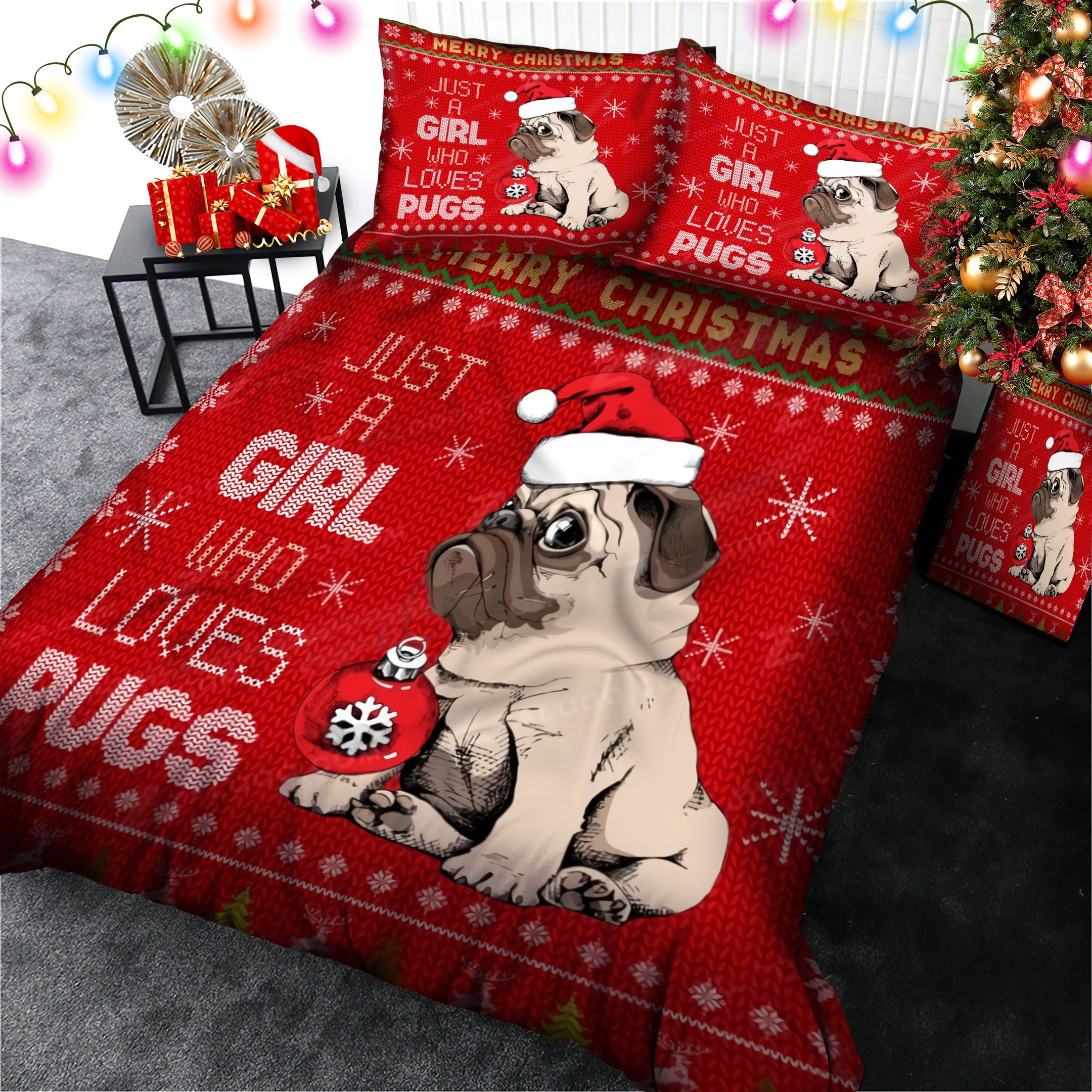 Pug Bedding Set
