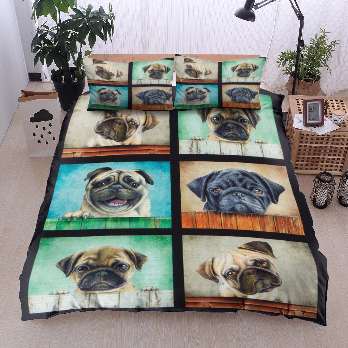 Pug Bedding Set