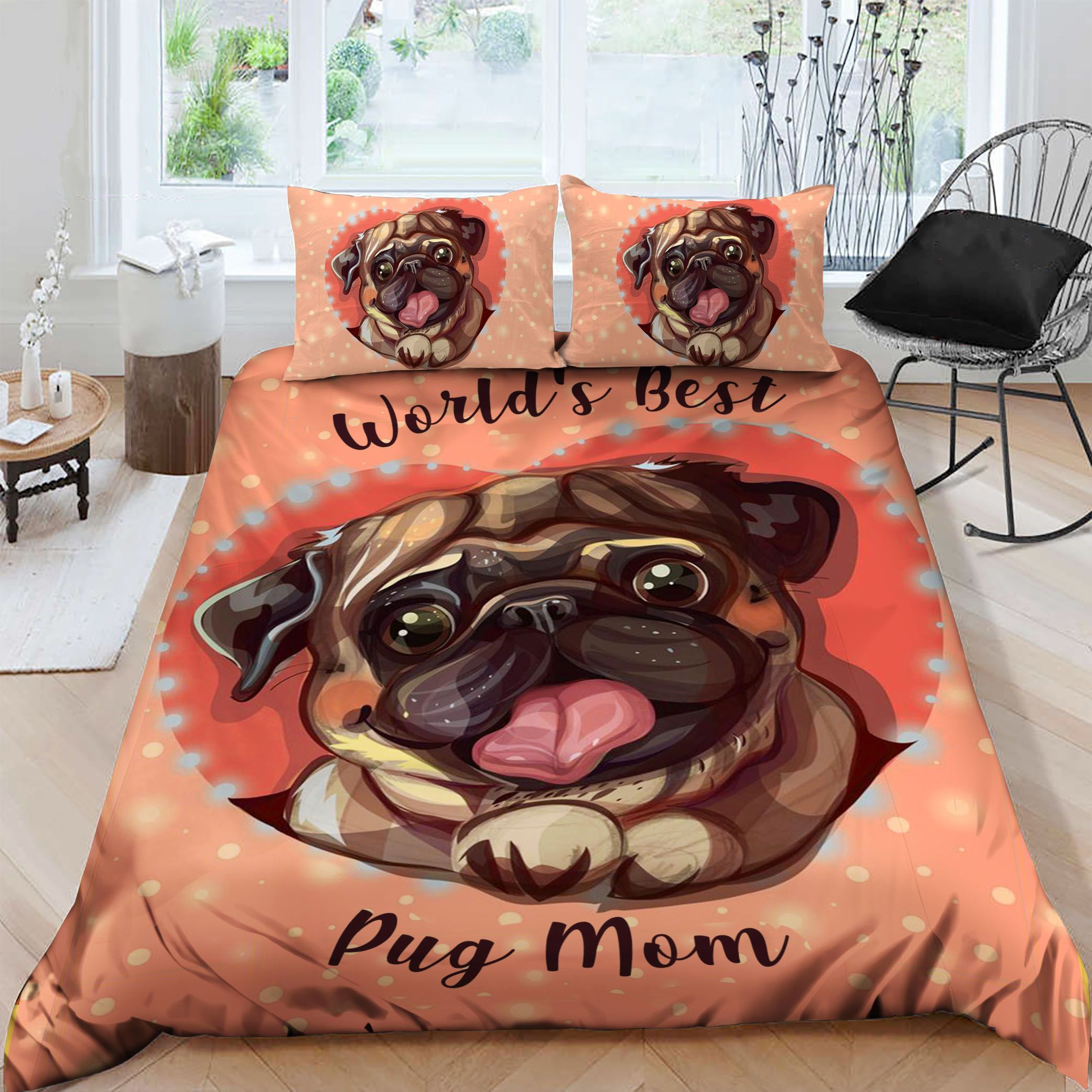 Pug Mom Bedding Set