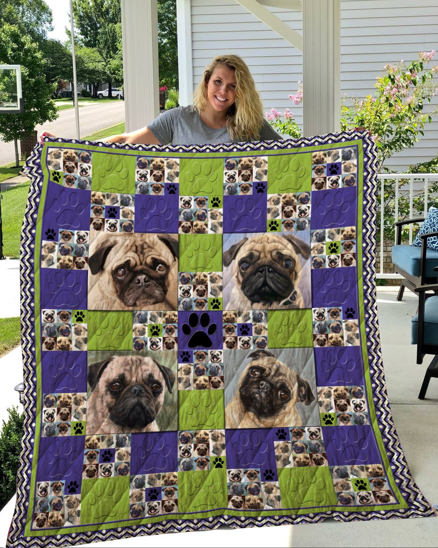 Pug No Place That Far Quilt Blanket DHC020120314TD