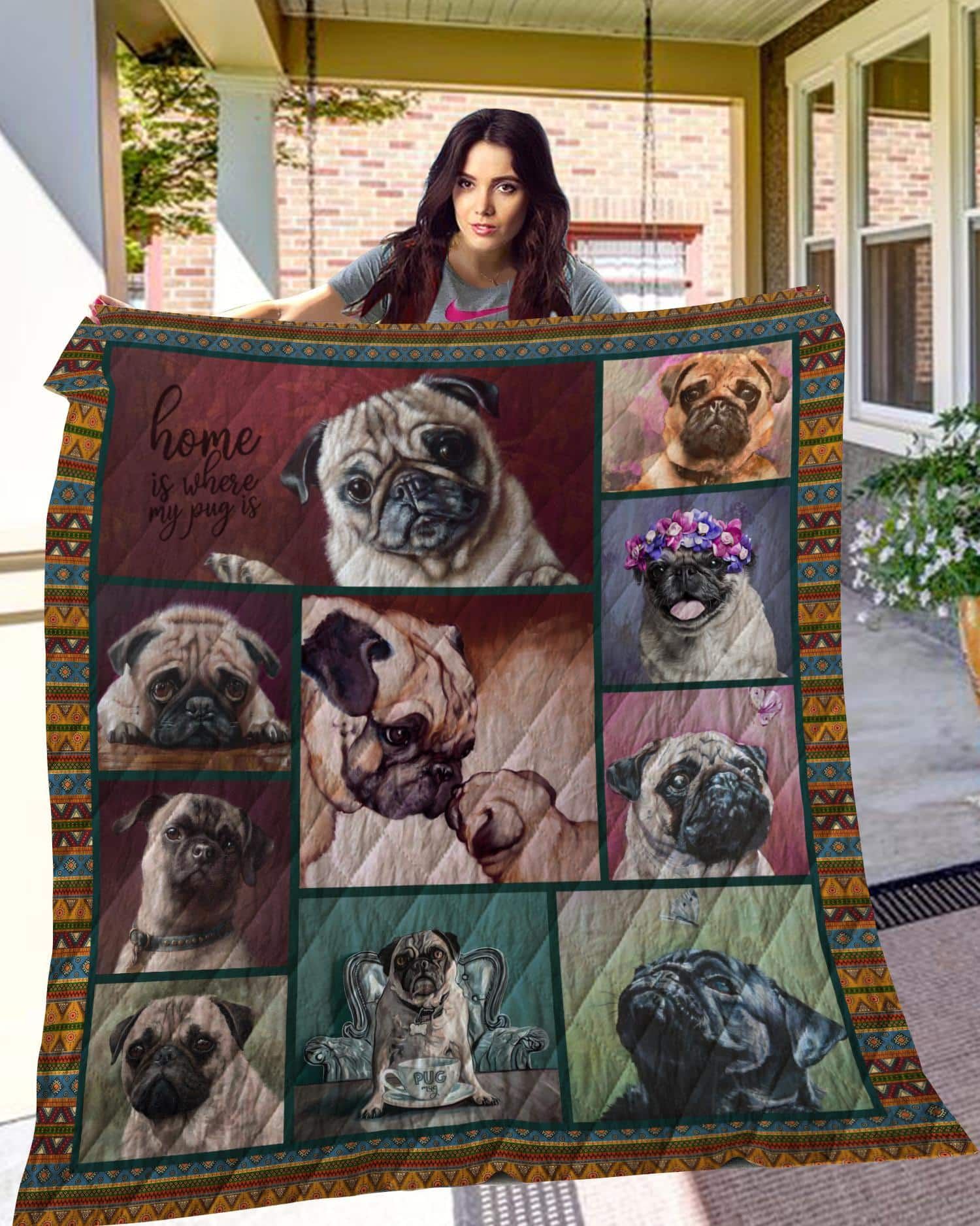 Pug Nothing On You Quilt Blanket DHC3112352TD
