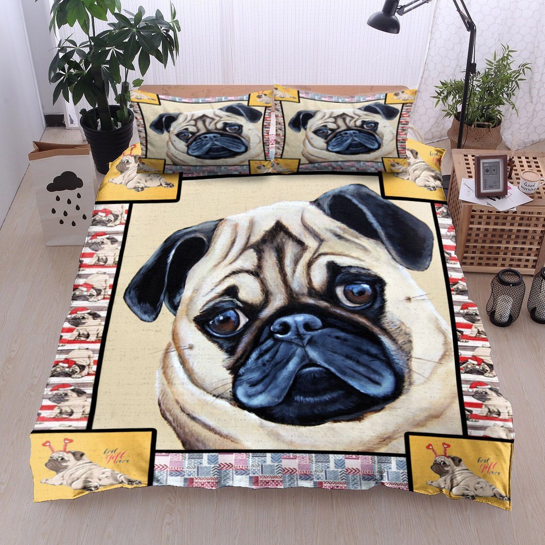 Pug Bedding Set