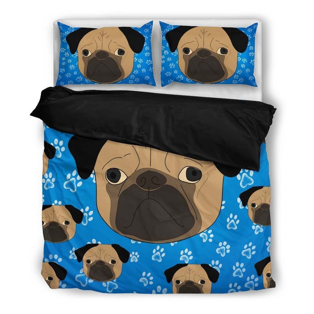 Pug Paw Bedding Set