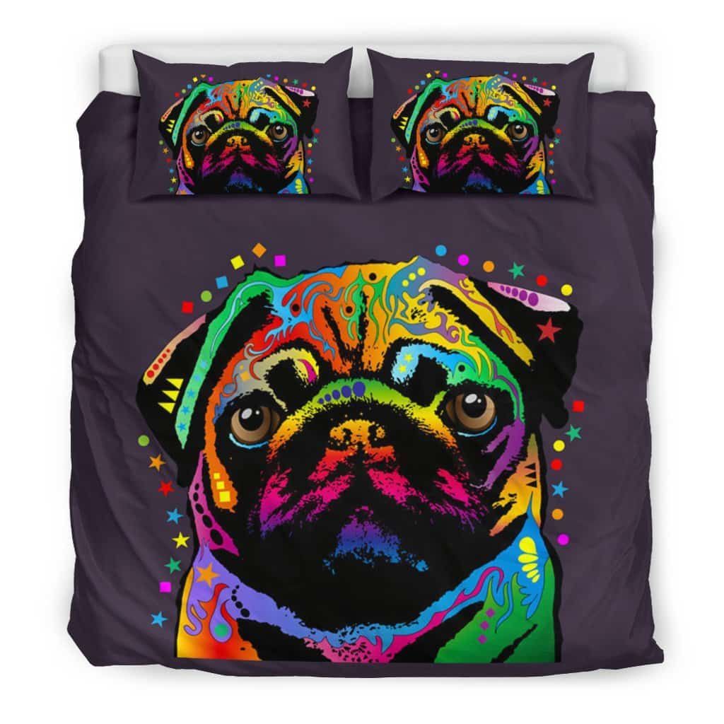 Pug Please Remember Me Bedding Set