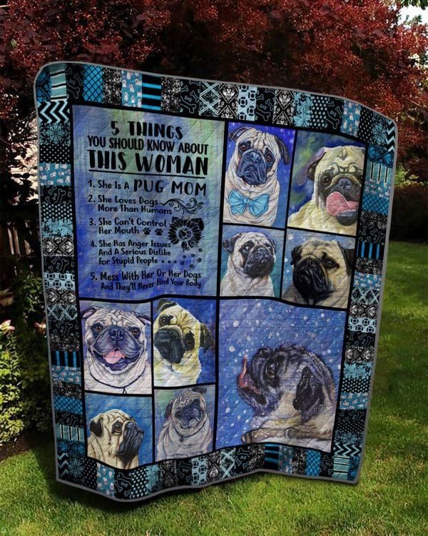 Pug Pug Cant Run Quilt Blanket DHC0201201089TD