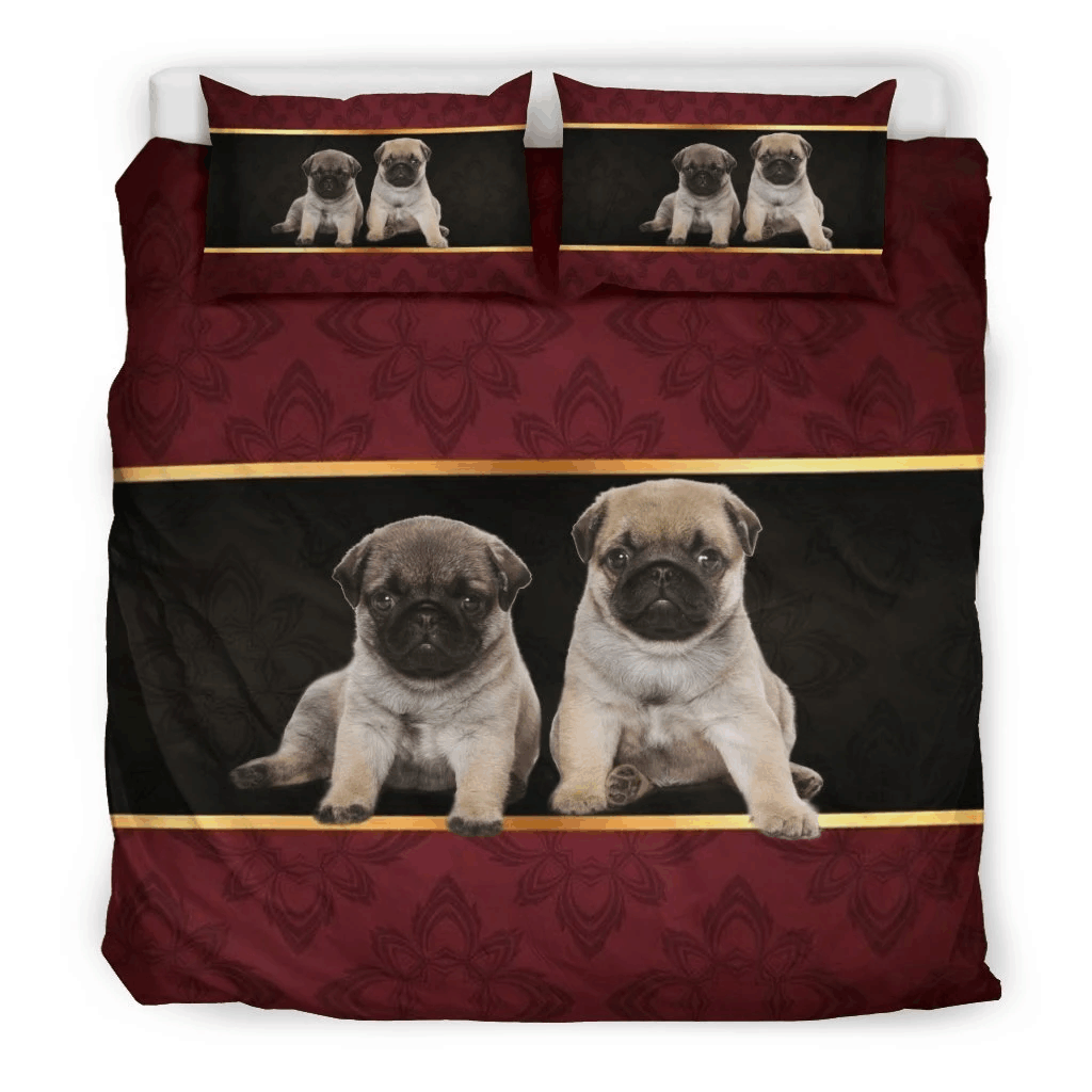 Pug Puppies Bedding Set