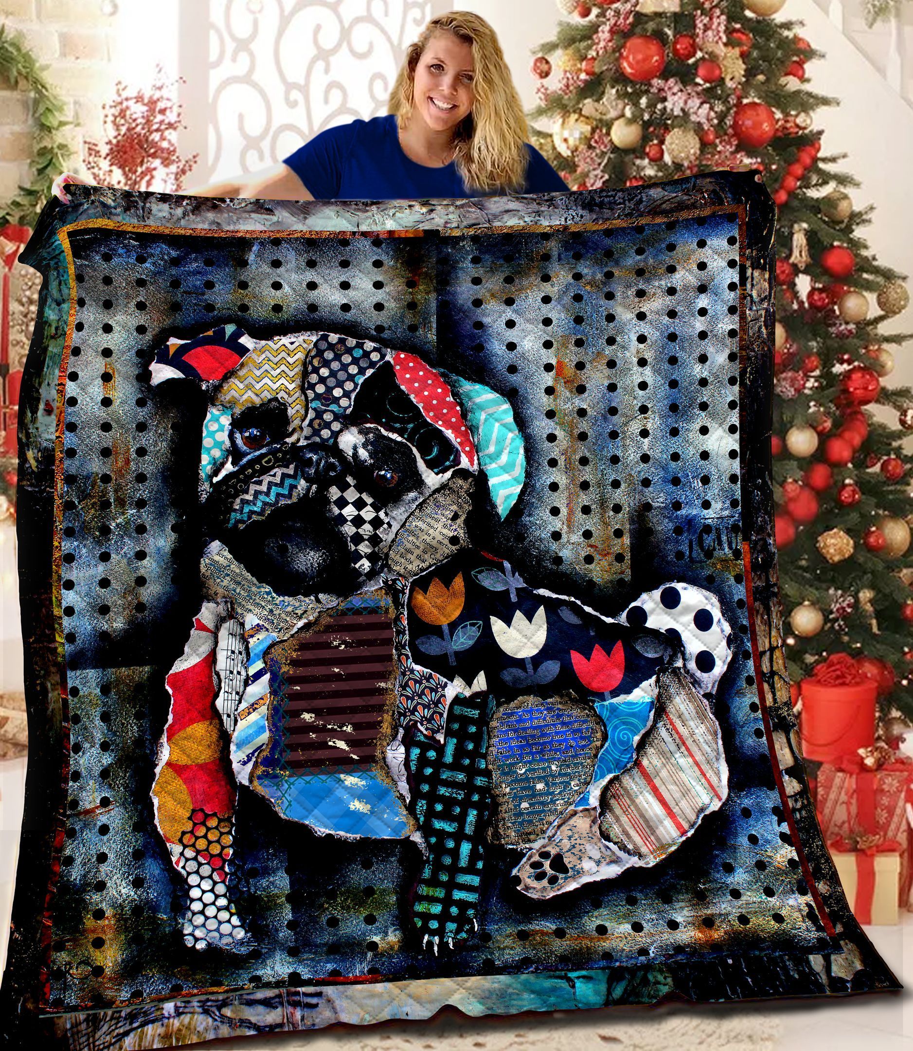 Pug Quilt Blanket BBB020111NB