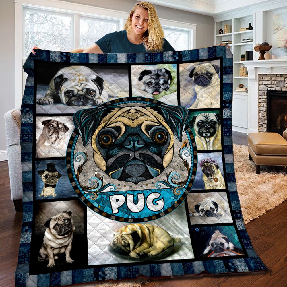 Pug Quilt Blanket BBB050206NB