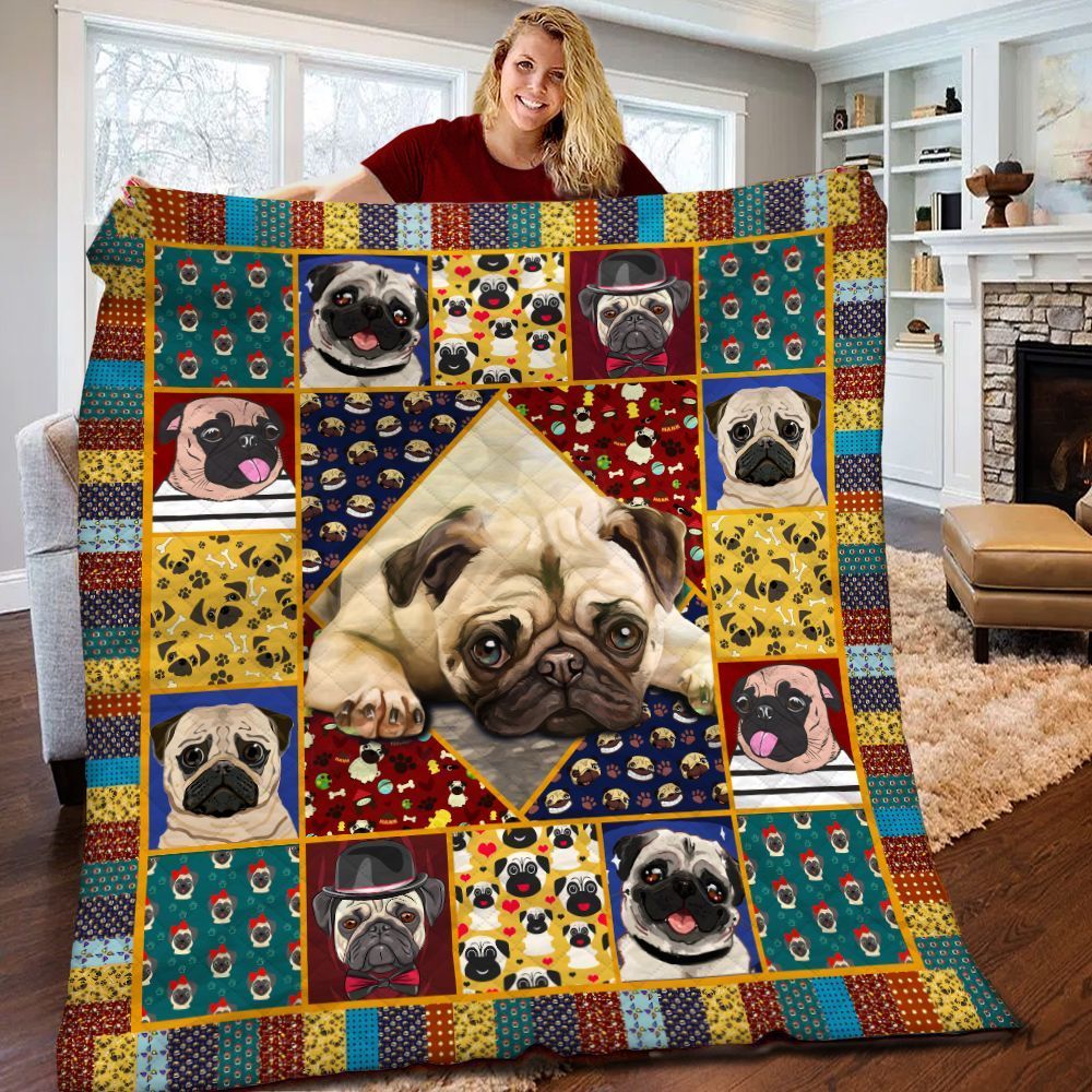 Pug Quilt Blanket BBB080509MH