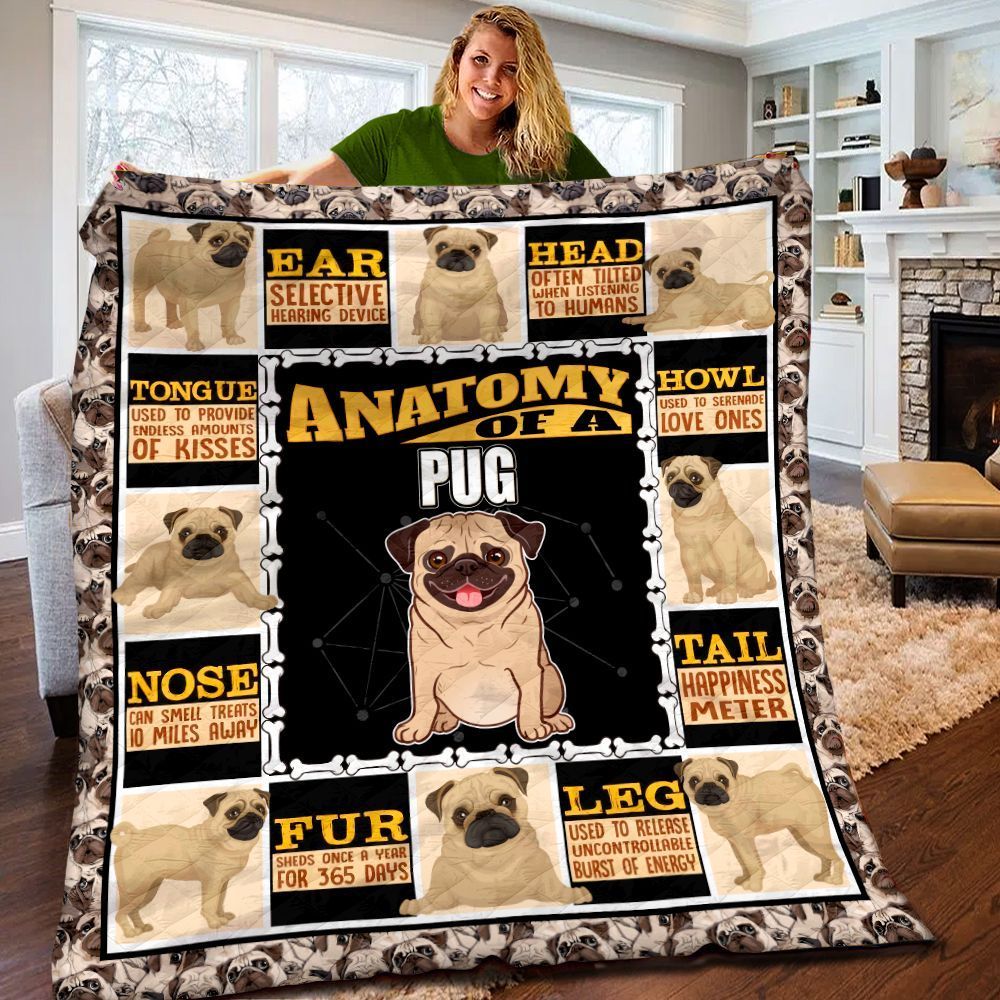 Pug Quilt Blanket BBB120230DT