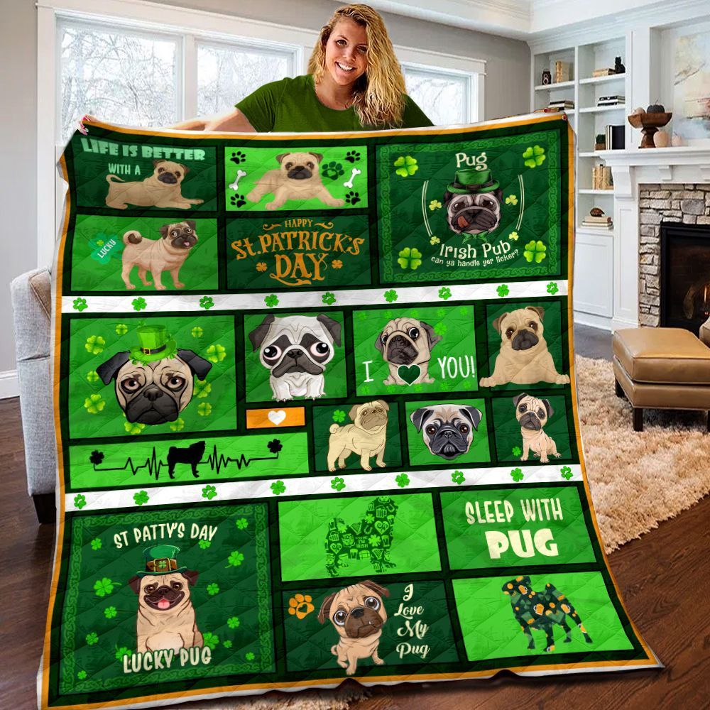 Pug Quilt Blanket BBB180228DT