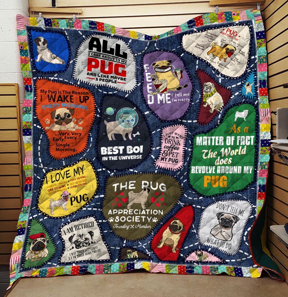 Pug Quilt Blanket BBB210210NB