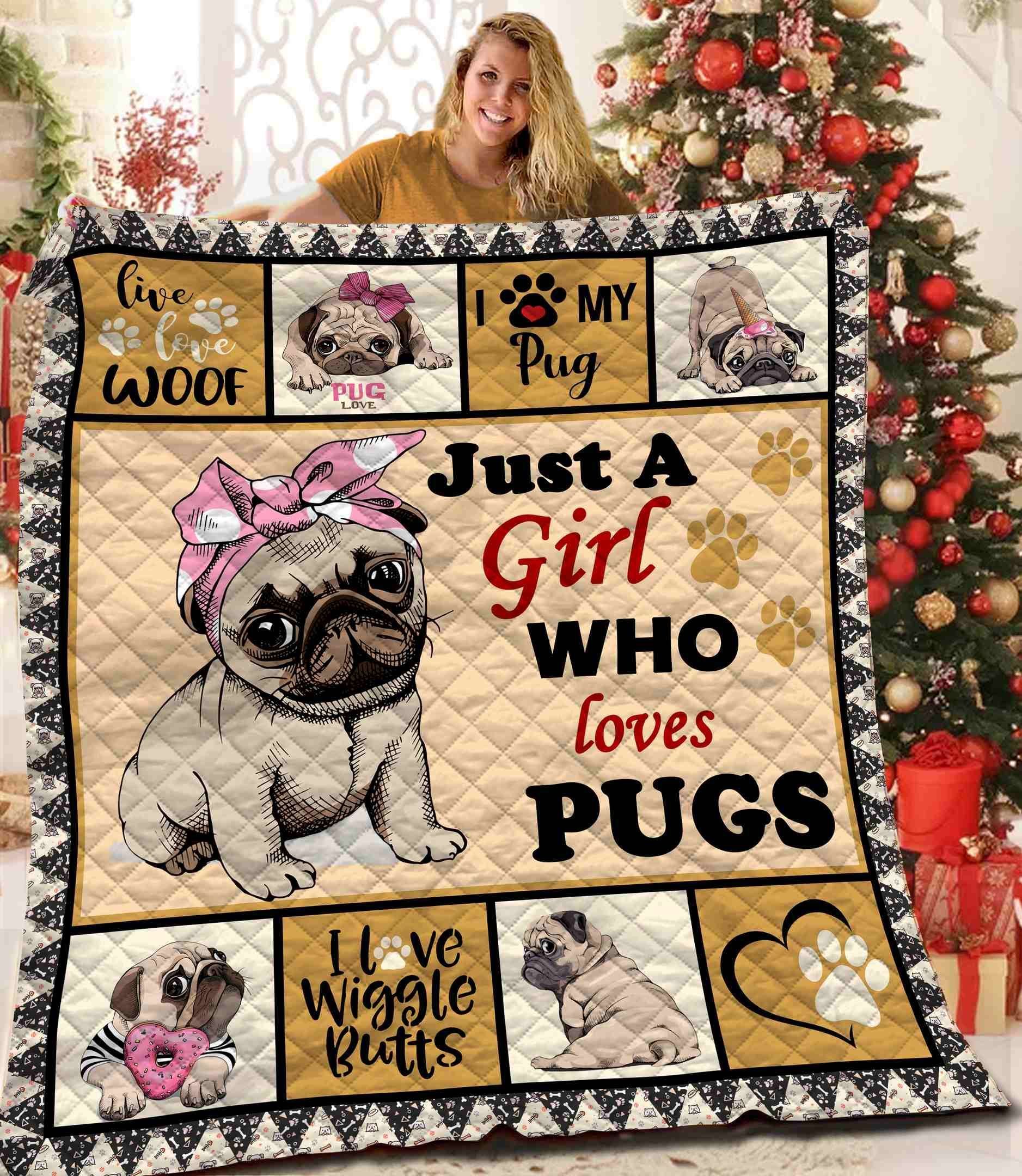 Pug Quilt Blanket BBB291107NB