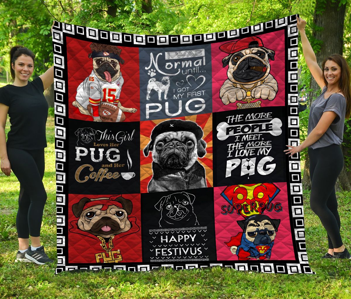 Pug Quilt Blanket DHC1301516VT