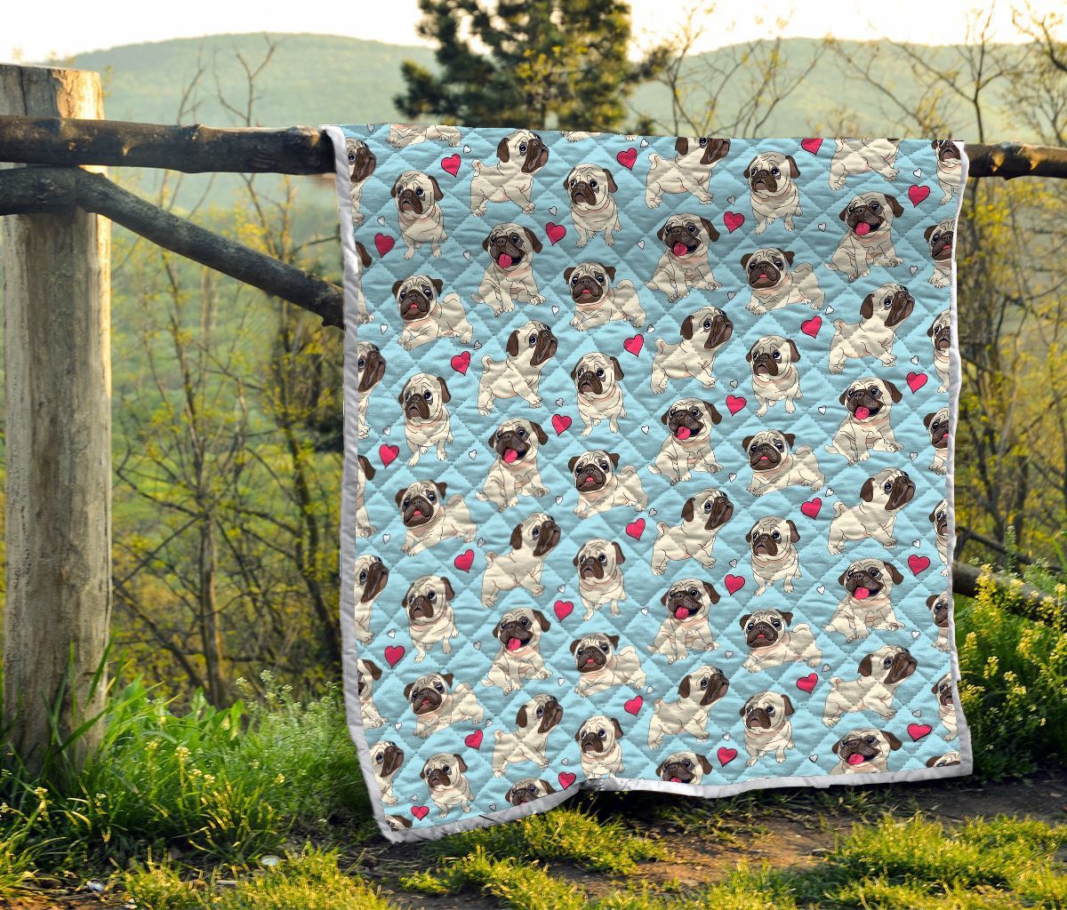 Pug Quilt Blanket DHC1301540VT